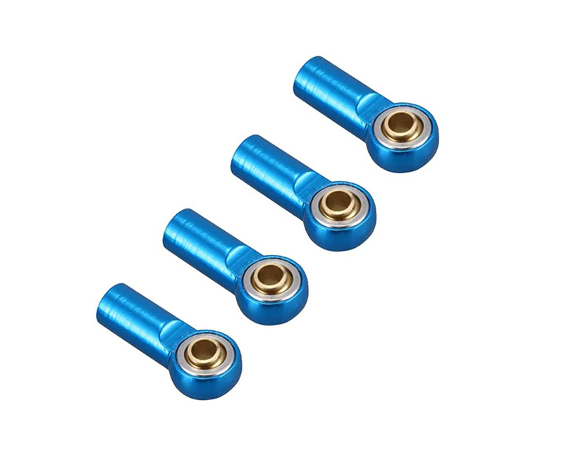 C31749BLUE Alloy Machined M3 Size Short Ball Ends Type Tie Rod Ends, Ball Links - Image 1