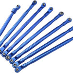 Front & Rear Upper Suspension Linkages (8) for Axial SCX6 Crawler 254003 254004