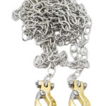 Realistic 1/10 Size Drag Chain & Tow Hooks w/Bow Shackle for 1/10 Scale Off-Road