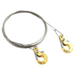 Realistic 1/10 Size Steel Tow Cable & Tow Hooks for 1/10 Scale Off-Road