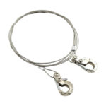 Realistic 1/10 Size Steel Tow Cable & Tow Hooks for 1/10 Scale Off-Road