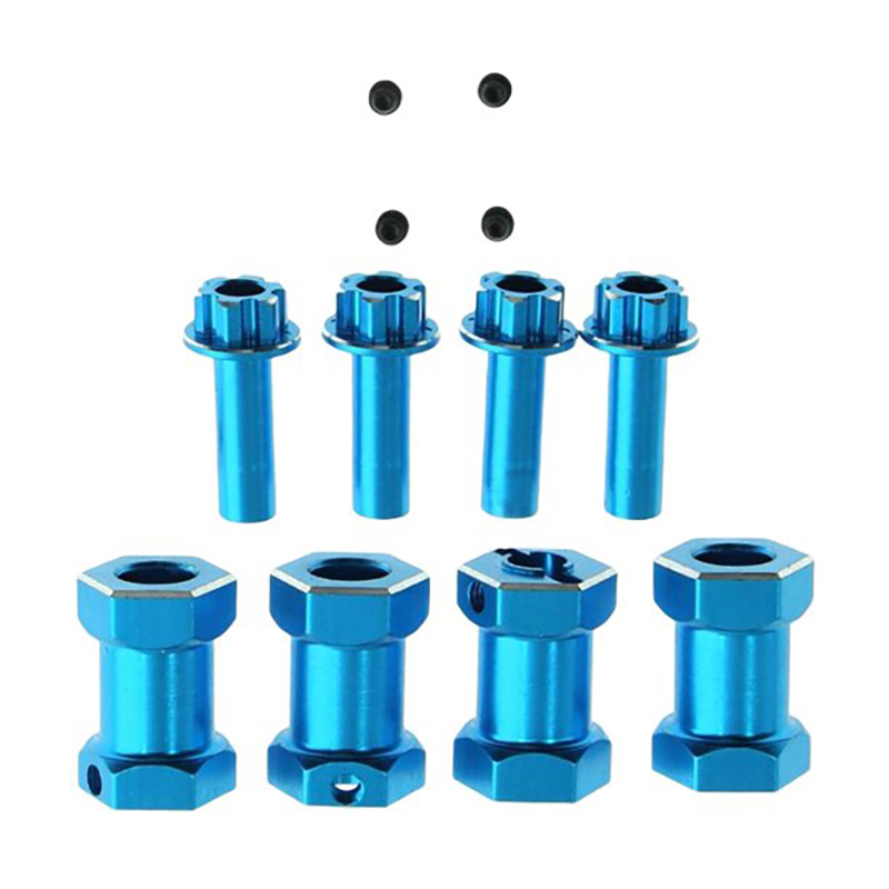 C31765BLUE Alloy Machined 12mm Hex Wheel Adapters for 1/10 Car, Truck & Buggy W=20mm - Image 1