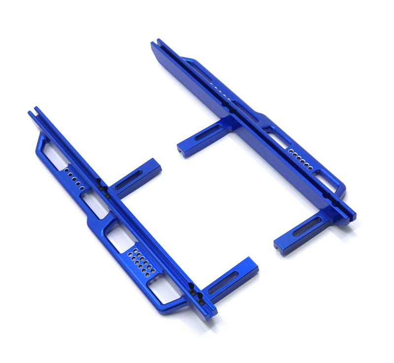 C31766BLUE Alloy Machined Side Step Running Board Set for Axial SCX6 250003 - Image 1