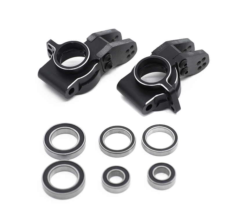C31776BLACK HD Rear Hub Carriers for Arrma 1/8 Kraton, Outcast, Talion & Typhon AR330193 - Image 1