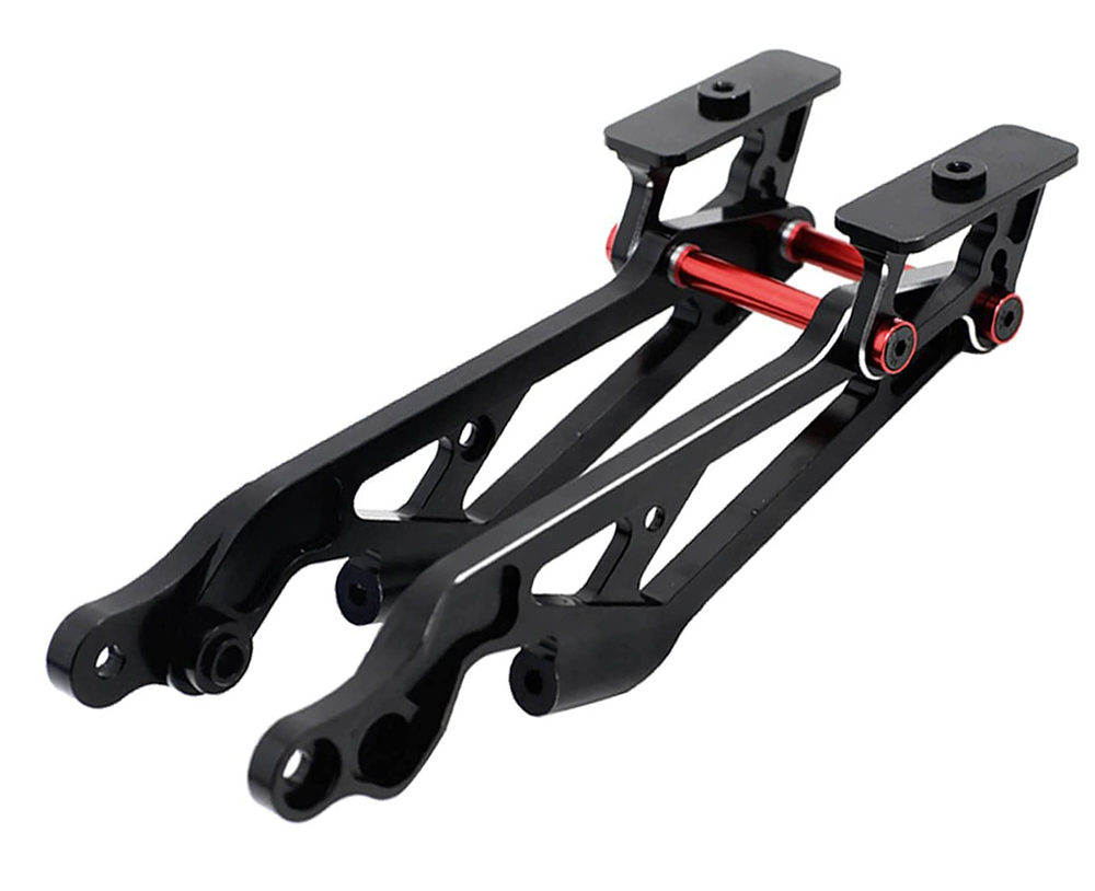 C31778BLACKRED Alloy Rear Wing Mount for Arrma 1/8 Kraton & Typhon AR320347 - Image 1