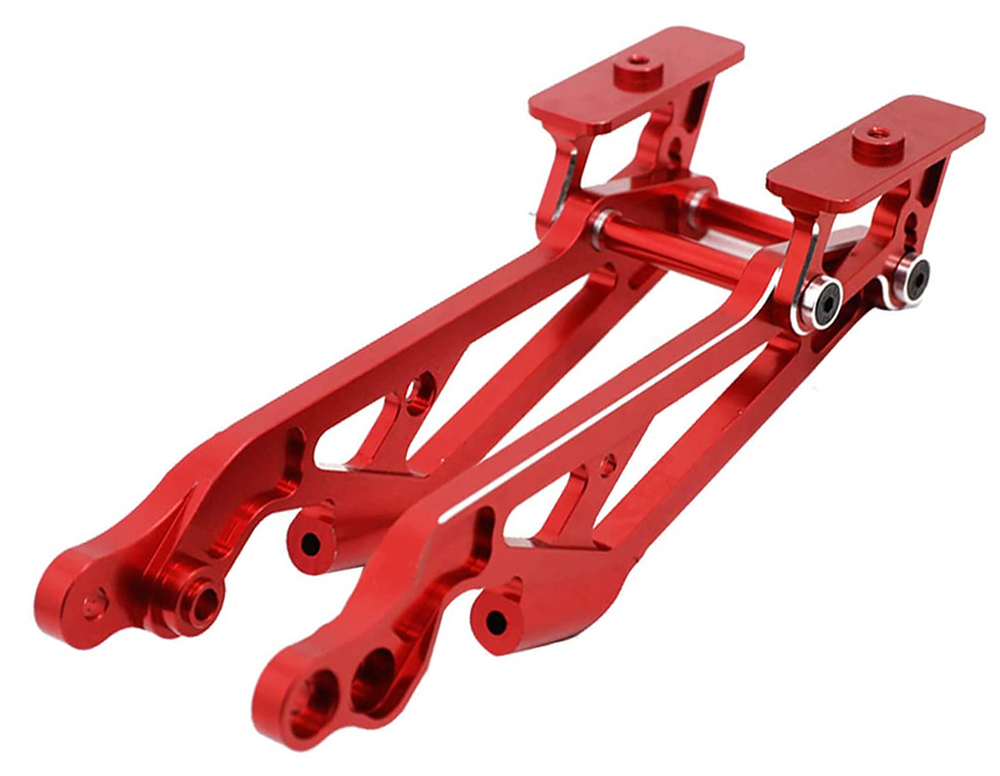 C31778RED Alloy Rear Wing Mount for Arrma 1/8 Kraton & Typhon AR320347 - Image 1