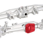 Silver Alloy Machined Front & Rear Axle Housings Upgrade for Axial SCX6