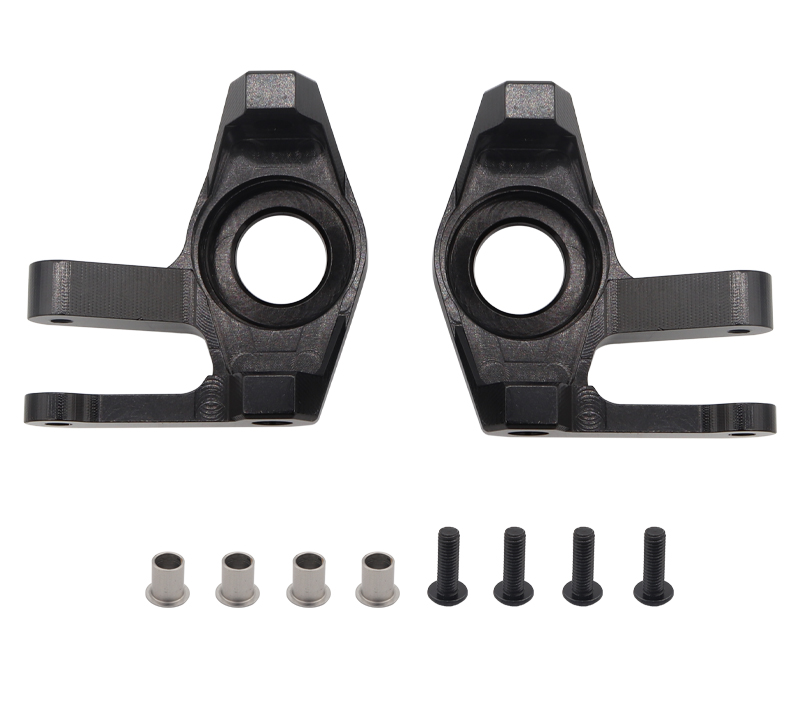 C31798BLACK Alloy Steering Blocks for Axial SCX6 Crawler Req. 8x19x6mm Bearings 252004 - Image 1