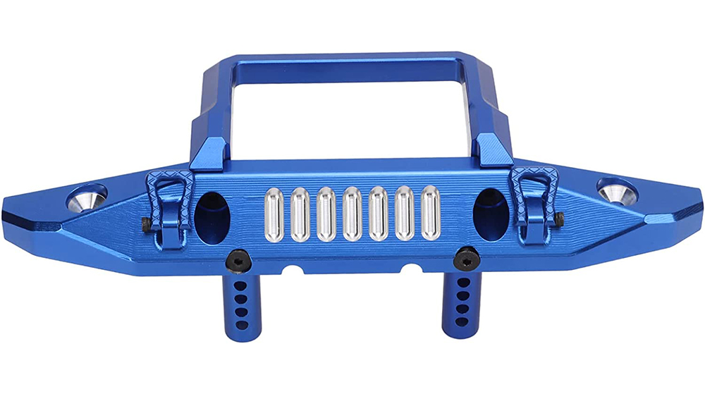C31802BLUE Alloy Machined Front Bumper for Axial SCX6 Crawler 250002 - Image 1
