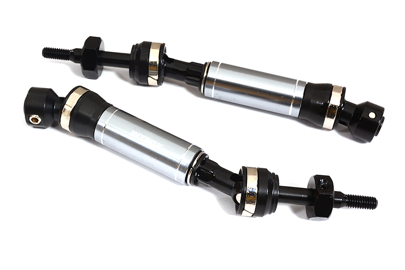 C31816GUN Dual Joint Telescopic Rear Drive Shafts for 1/10 Drag Slash 2WD & Bandit 9450 - Image 1