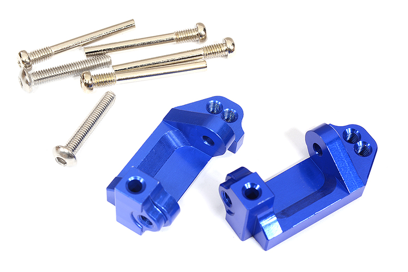 C31822BLUE Billet Machined Alloy Caster Blocks for 1/10 Slash 2WD & Stampede 2WD 3632 - Image 1