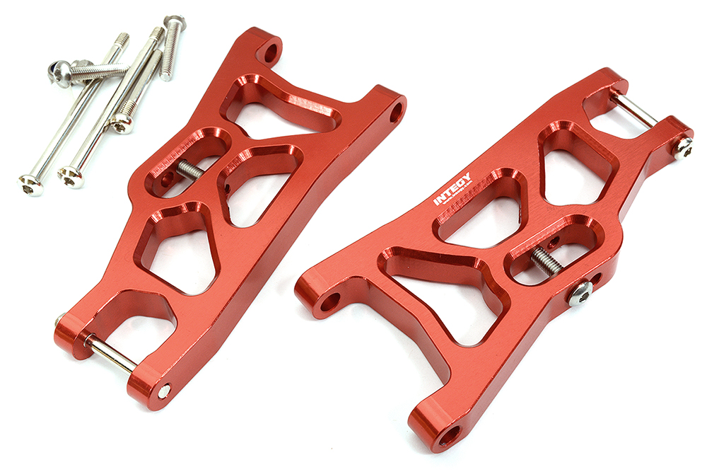 C31823RED Billet Machined Alloy Front Arms for 1/10 Slash 2WD & Stampede 2WD 3631 - Image 1