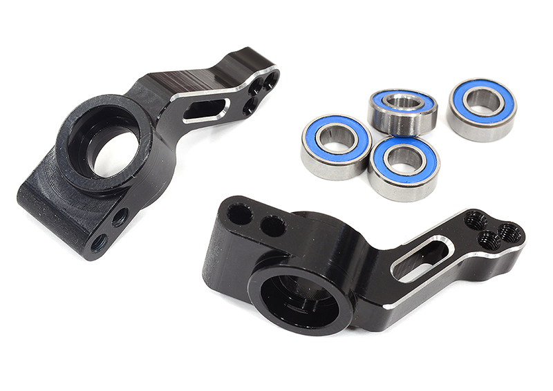 C31834BLACK Billet Machined Alloy Rear Hub Carriers for Traxxas 1/10 Slash 2WD 3752 - Image 1
