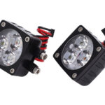 Super Bright Alloy A-Pillar LED Spot Light Set for Axial SCX6 in Silver