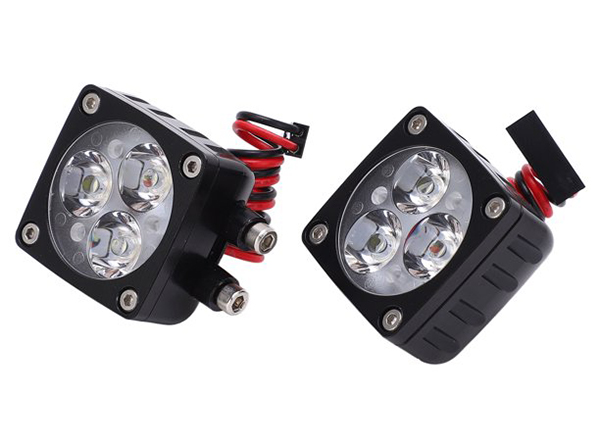 C31842 Super Bright Alloy A-Pillar LED Spot Light Set for Axial SCX6 in Silver - Image 1