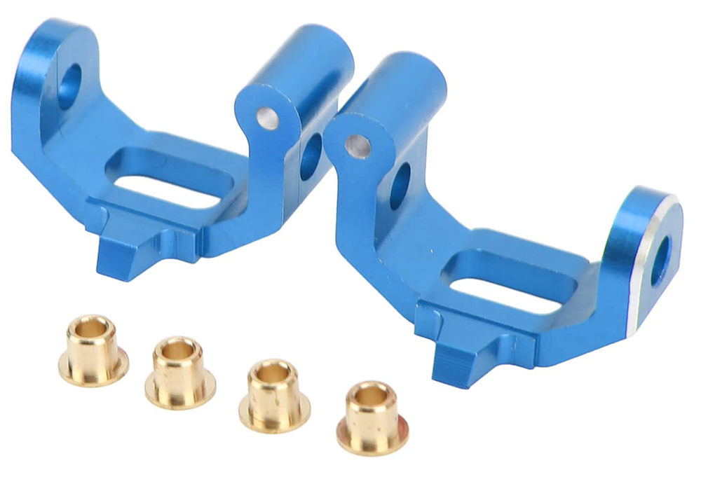 C31849BLUE Alloy Machined Caster Blocks for Traxxas 1/10 4-Tec 2.0 & 4-Tec 3.0 - Image 1
