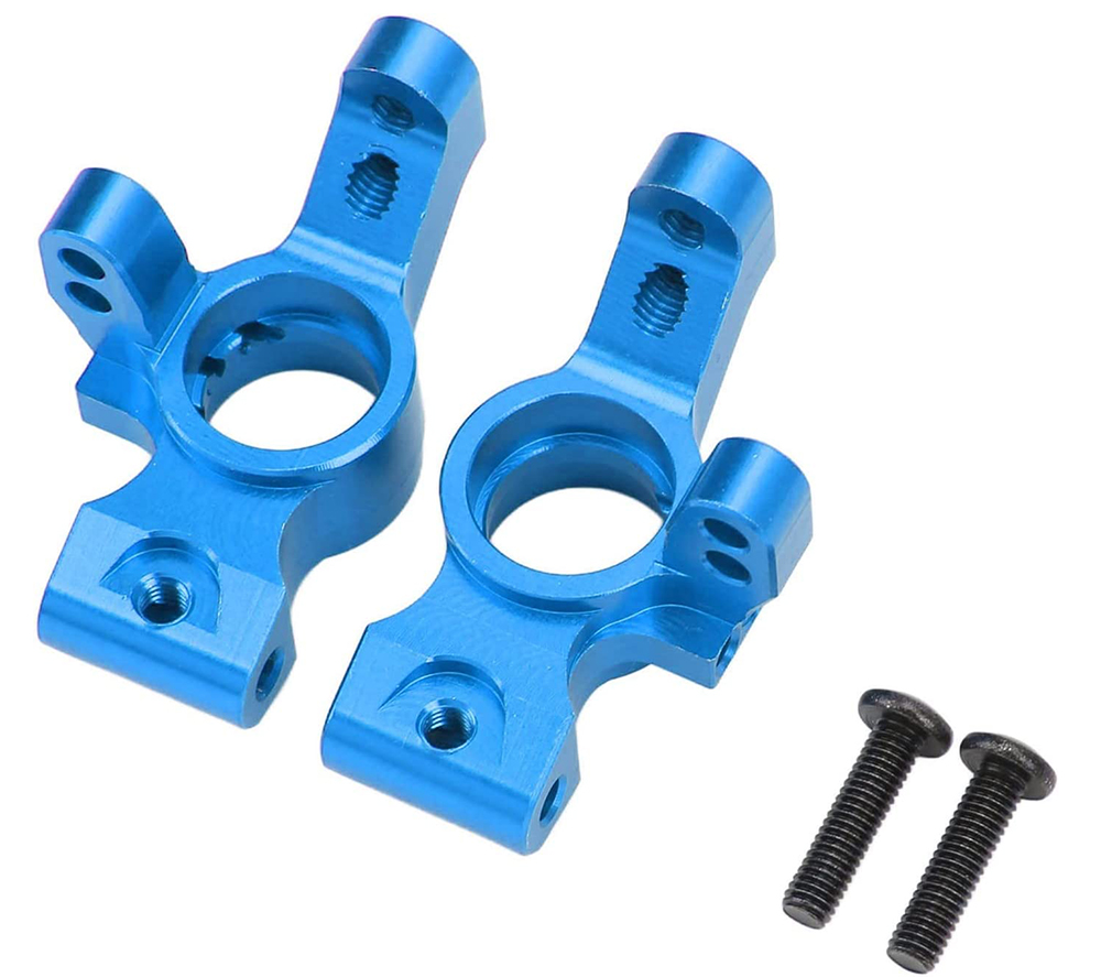C31850BLUE Alloy Machined Rear Hub Carriers for Traxxas 1/10 4-Tec 2.0 & 4-Tec 3.0 - Image 1