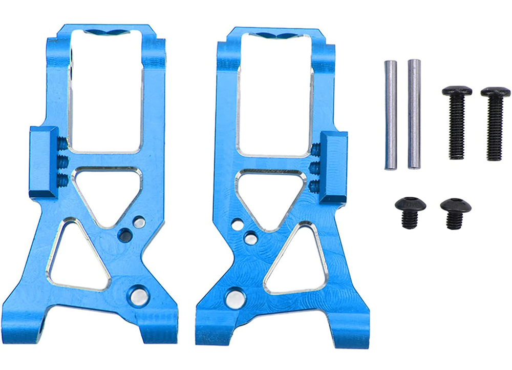 C31853BLUE Alloy Machined Front Suspension Arms for Traxxas 1/10 4-Tec 2.0 & 4-Tec 3.0 - Image 1