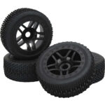 Tires, Wheels & Inserts TL10 w/17mm Hex for 1/8 Buggy Size 4pcs OD=110mm