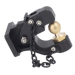 Pintle Hook Trailer Hitch Receiver Hook Combination 10mm Ball Kit for Axial SCX6