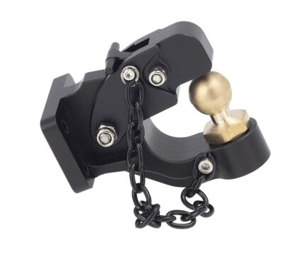 Pintle Hook Trailer Hitch Receiver Hook Combination 10mm Ball Kit for Axial SCX6