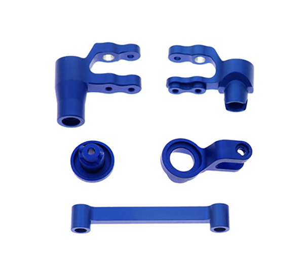 C31871BLUE Alloy Machined Steering Bellcrank Set for Traxxas 1/10 Maxx 4S 8946 - Image 1