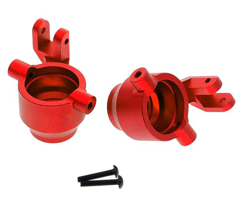 C31874RED Alloy Machined Steering Blocks for Traxxas 1/10 Maxx 4S 8937 - Image 1