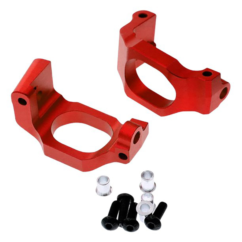 C31876RED Alloy Machined Caster Blocks for Traxxas 1/10 Maxx 4S 8932 - Image 1