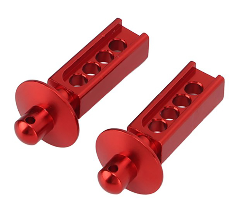 C31883RED Alloy Front Body Posts for Traxxas 1/16 E-Revo - Image 1