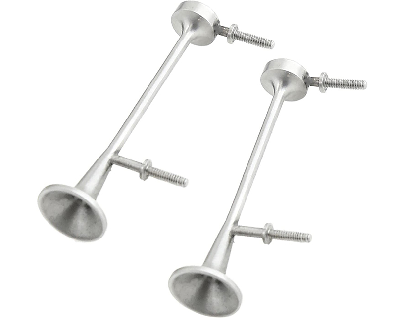 C31885 Realistic Stainless Steel Metal Air Horn Set 48mm for Tamiya 1/14 Tractor - Image 1