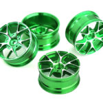 10 Spoke Alloy Wheel Set (4) for 1/10 On-Road Touring W=26mm Offset 3.5mm