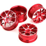 10 Spoke Alloy Wheel Set (4) for 1/10 On-Road Touring W=26mm Offset 3.5mm