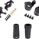 Black Alloy Steering and Caster Blocks Set for Axial RR10 Bomber & Wraith