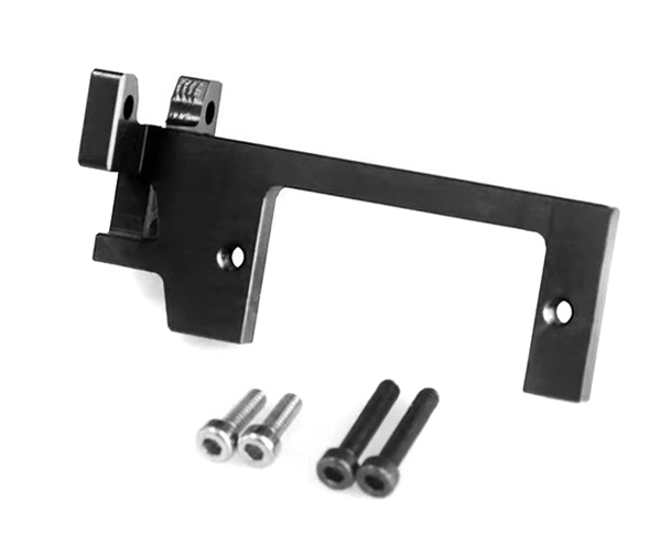 C31908BLACK Alloy Gearbox Shifting Servo Mount for Tamiya 1/14 Tractor Truck - Image 1