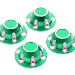 Alloy Machined Center Wheel Hub Caps (4) for Axial SCX6 45001