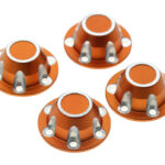 Alloy Machined Center Wheel Hub Caps (4) for Axial SCX6 45001