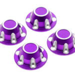 Alloy Machined Center Wheel Hub Caps (4) for Axial SCX6 45001