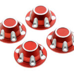 Alloy Machined Center Wheel Hub Caps (4) for Axial SCX6 45001