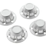 Alloy Machined Center Wheel Hub Caps (4) for Axial SCX6 45001