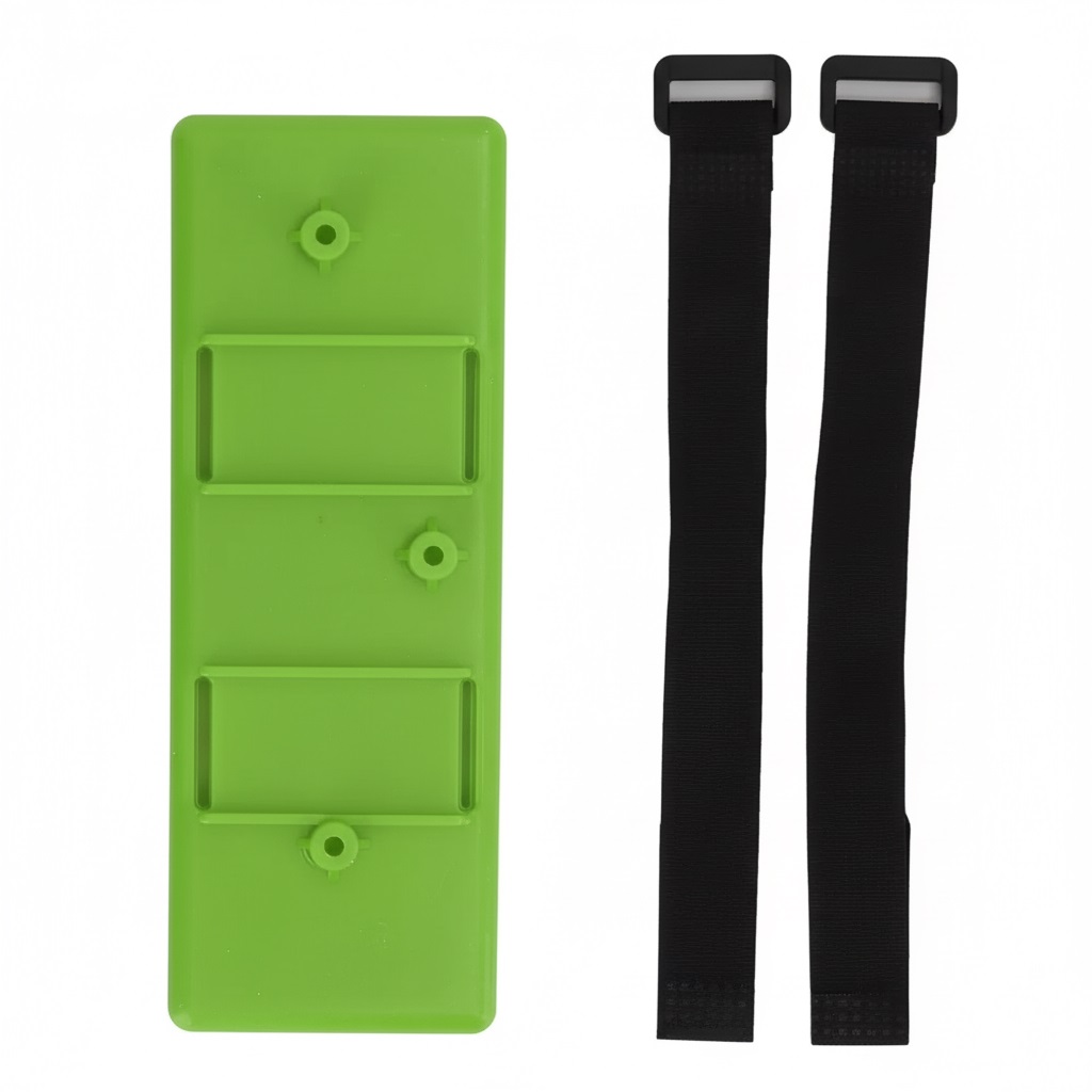 C31923GREEN Battery Tray w/ Strap for Standard Size Hard Case LiPo on 1/8 & 1/10 Vehicles - Image 1