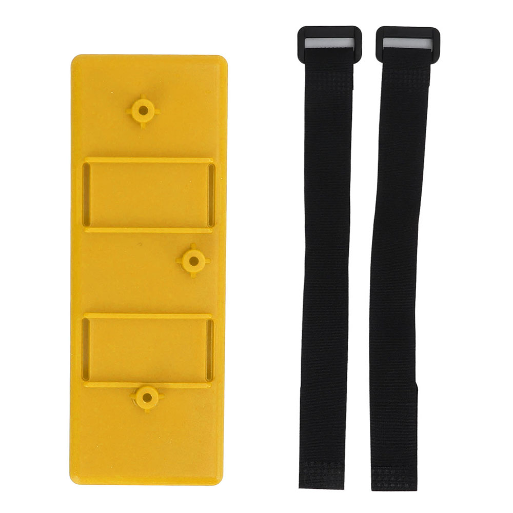 C31923YELLOW Battery Tray w/ Strap for Standard Size Hard Case LiPo on 1/8 & 1/10 Vehicles - Image 1