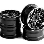 Dual 10 Spoke Alloy Wheel Set (4) for 1/10 On-Road Touring W=26mm