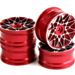 Dual 10 Spoke Alloy Wheel Set (4) for 1/10 On-Road Touring W=26mm