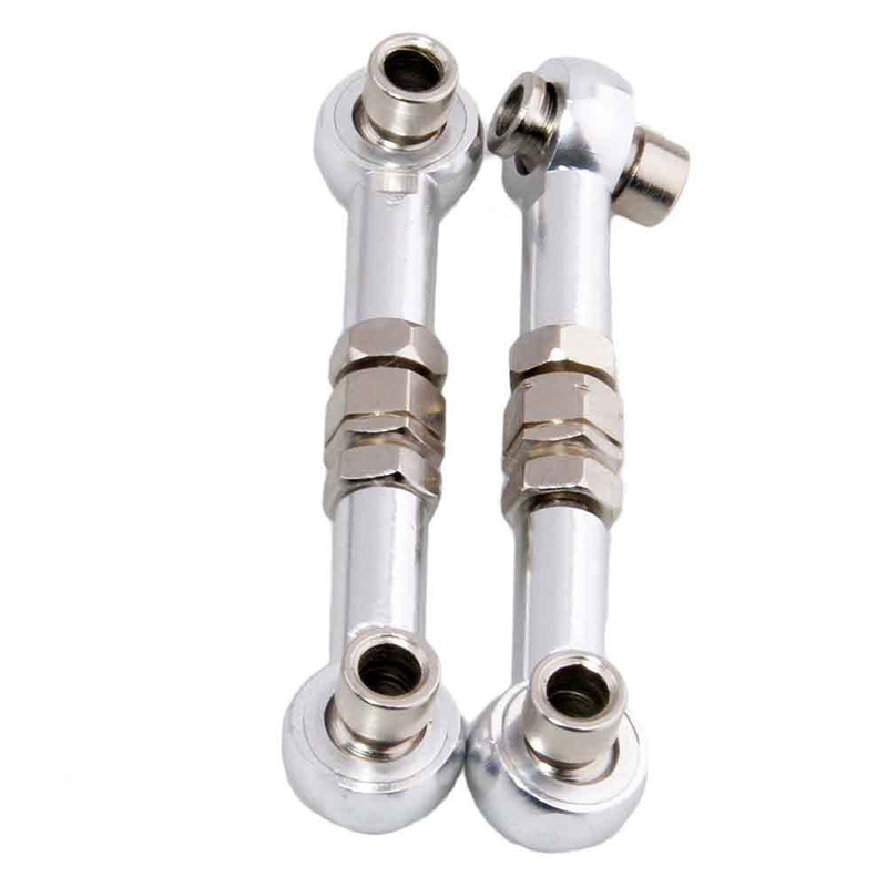C31934SILVER Alloy Machined M3 Size Ball End 40mm Linkages w/ Adjustable Turnbuckles - Image 1