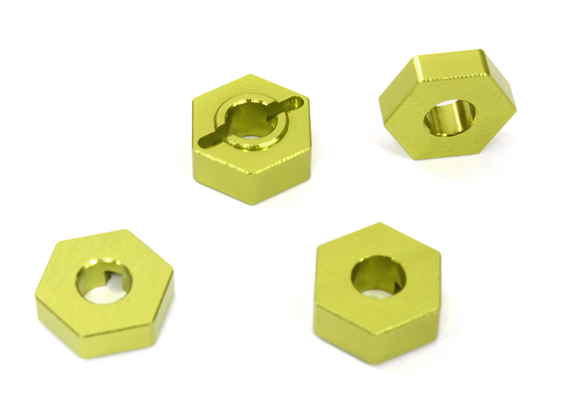 C31939GREEN Billet Machined 12mm Hex Wheel Adapters for Losi 1/10 2WD RTR 22S Drag, ST & SCT - Image 1