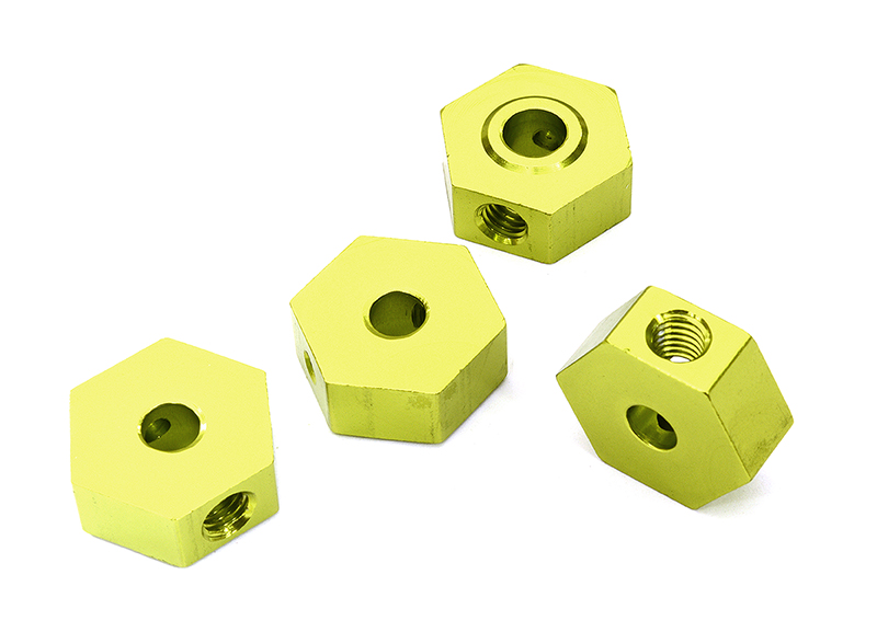 C31940GREEN Machined 17mm Hex Wheel Adapters for Losi 1/8 LMT & LMT 2.0 4WD Monster Truck - Image 1