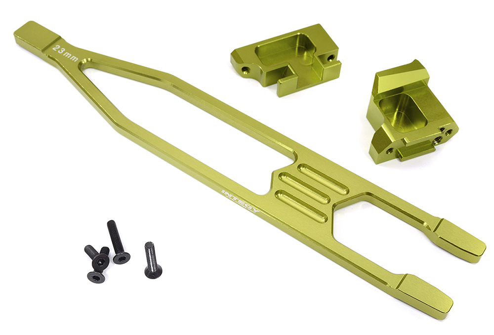 C31943GREEN Billet Machined Battery Plate & Mount Set for Traxxas Slash 4X4 LCG Chassis 7426 - Image 1