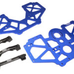Billet Machined Center Chassis Side Plate & Mount Set for Losi 1/8 LMT 1.0 4WD