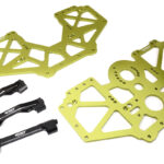 Billet Machined Center Chassis Side Plate & Mount Set for Losi 1/8 LMT 1.0 4WD