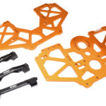 Billet Machined Center Chassis Side Plate & Mount Set for Losi 1/8 LMT 1.0 4WD